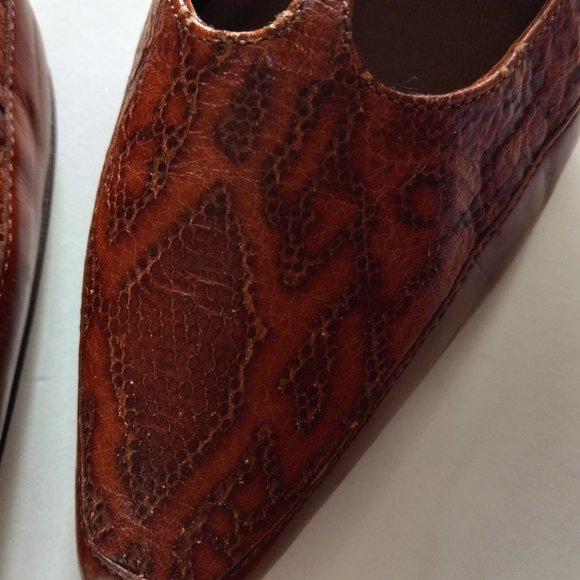 Amalfi By Rangoni All Leather Stappy Heel Size 10B - Picture 3 of 8